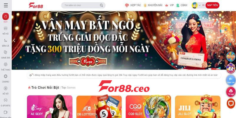 Ưu điểm của For88 là gì? - Giao diện dễ sử dụng