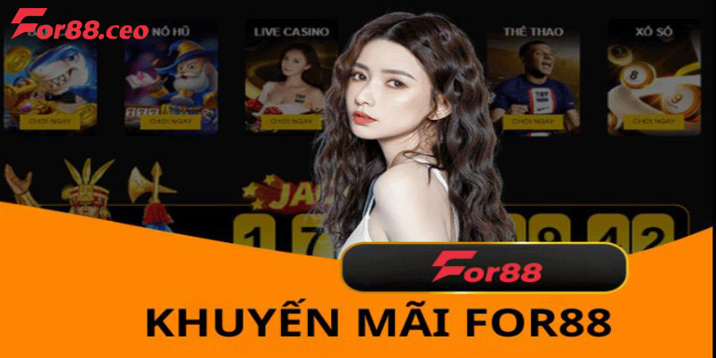 Ưu đãi ngập tràn khi tham gia cá cược tại For88 nhà cái uy tín